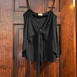 Ella Moss black tie front tank XS
